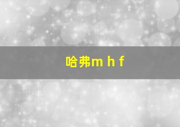 哈弗m h f